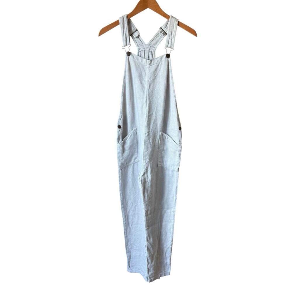 Matteo Los Angeles Vintage Linen Light Blue Girls Jumpsuit Size XXL Juniors